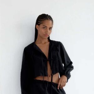 Boheme Black Crop Top